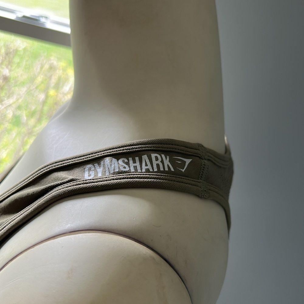 Gymshark Flawless Knit Vest Khaki Tank Top - Picture 5 of 9